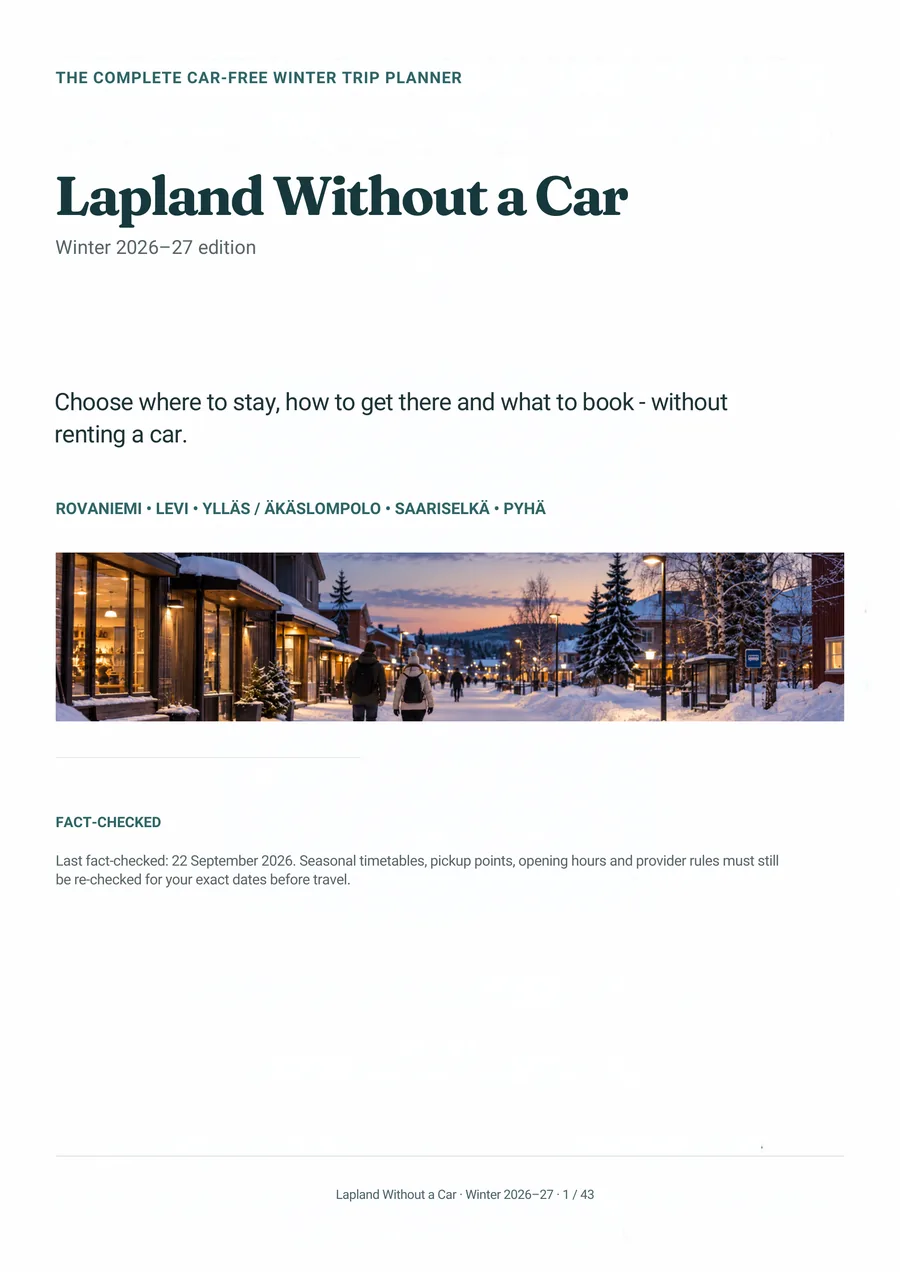 Cover of The Complete Car-Free Winter Trip Planner 2026–27